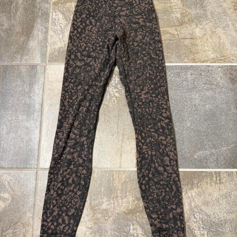 Lululemon Align Pant II 25" Wild Thing Camo Brown Earth Multi